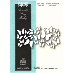 MEMORY BOX Stanzform Präge Stanzschablone Scrapbooking, Schmetterlinge 99209