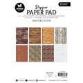 STUDIO LIGHT Scrapbooking Papier Set A5 Paper Pad Pattern - Watercolor