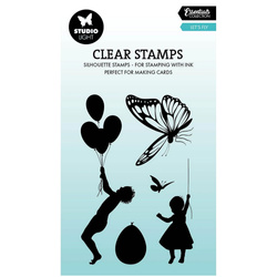 Transparente Briefmarke - Studio Light - Let's fly Luftballons