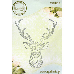 AGATERIA - Transparent Stempel Motivstempel - Deer, Hirsche