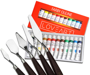 LOVEART Acrylfarben 24x12ML Acrylset Farben Farbenset Künstlerfarbe Malfarben