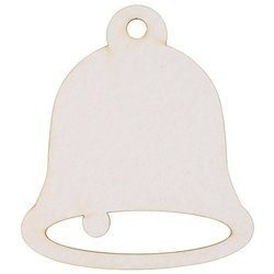 Glocke aus Bierdeckelkarton - 1St