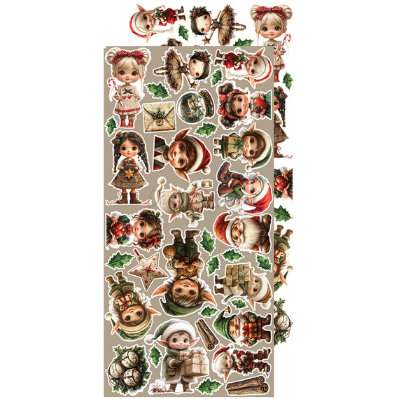 Scrapbooking Papier Set - Craft o'clock - Extras Set - Oh Christmas Night  - MIX