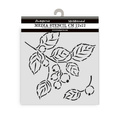 Schablone mix media 3D 12x12cm - Whispering Woods - Beeren - Stamperia 