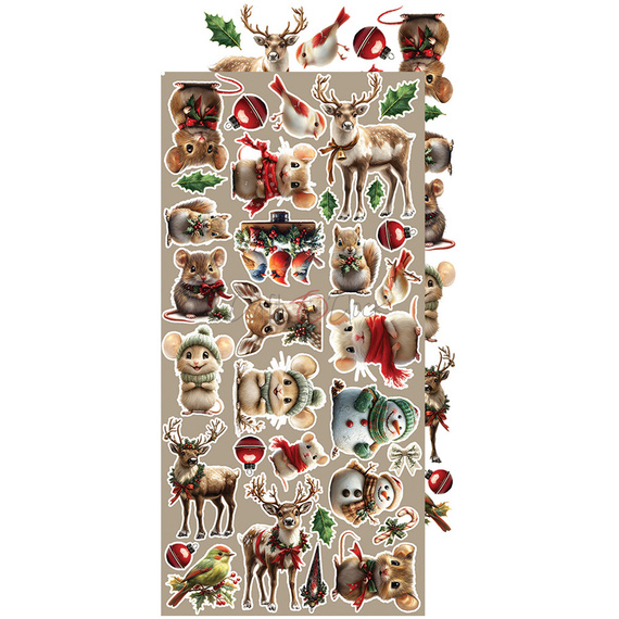 Scrapbooking Zubehör Set - Craft o'clock - Oh Christmas Night - Flowers & More