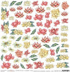 Zubehörbogen zum Ausschneiden - Craft o'clock - Blumen 18