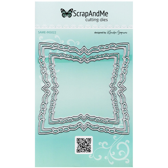Stanzschablone – Cutting Die für Papier - SCRAPANDME - Dekorative Quadrate
