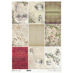 ITD Reispapier Decoupage Bastelpapier, A3 889L Viktorianische Weihnachtsserie - Ansichten, Frauen