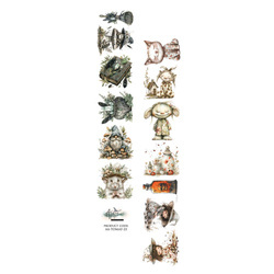 ART ALCHEMY 5x30 cm Scrapbooking Papier Streifen, Tales of moss and fern