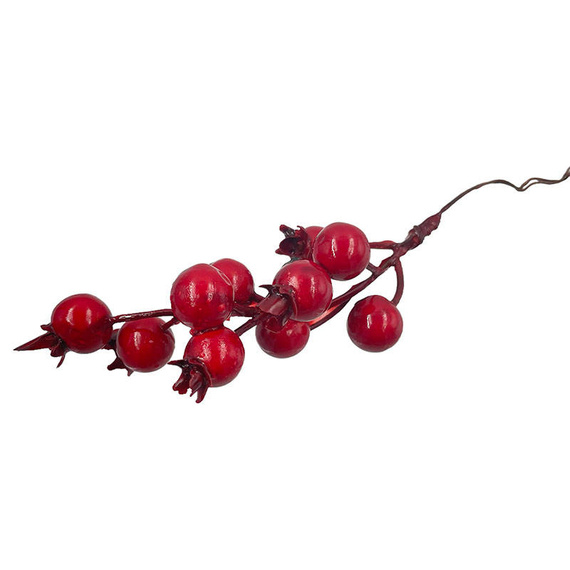 Eberesche Vogelbeerbaum gefrostete Beere Draht 40 Bälle/1 Zweig, orange