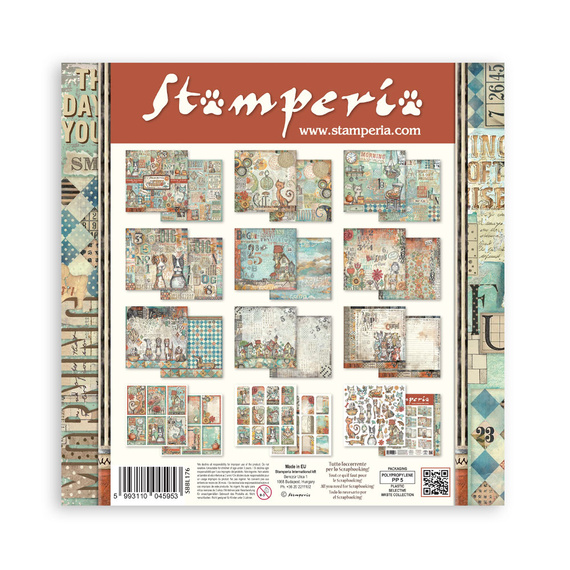 Scrapbooking Papier Set 30x30 - Furry Friends  - Stamperia