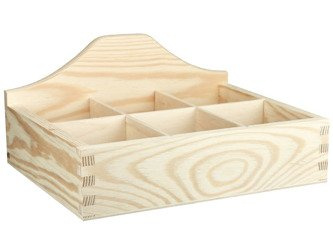 Offener Behälter - Box mit 6 Fächern