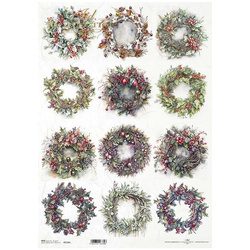 Reispapier für Decoupage-Girlanden A3 ITD-1122L