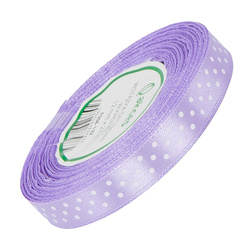  Satin-Punkt-Band 12 mm - lila 132 - 23 m - Dekoband