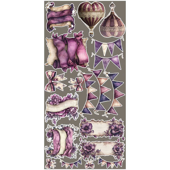 Scrapbooking-Zubehör-Set - Craft o'clock - Plum & Caramel - MIX