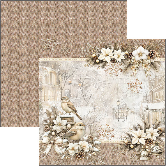 Scrapbooking Papier Set 30x30 cm – Paper Pad- Bastelpapier - Ciao Bella – Winter Season