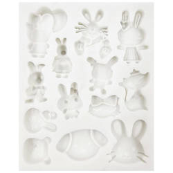 PENTART  SILIKONFORM Mold Abformen Gießen Mould, Tiere mischen Kaninchen Katzen