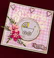 VIVA DECOR Transparent Stempeln Set Motivstempel Clear Stamps - Hello Baby, Kinderwagen