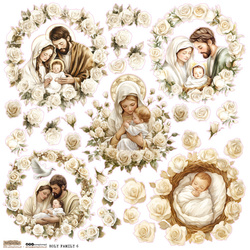 AUFKLEBER ScrapLove Dekor Stickers - Holy Family 6 - Heilige Familie 6