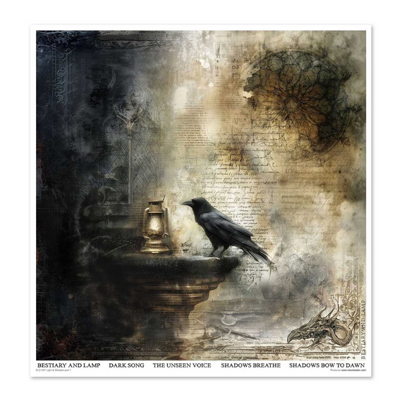 ITD COLLECTION Scrapbooking Papier Set 30x30 cm - Light & Shadow 1