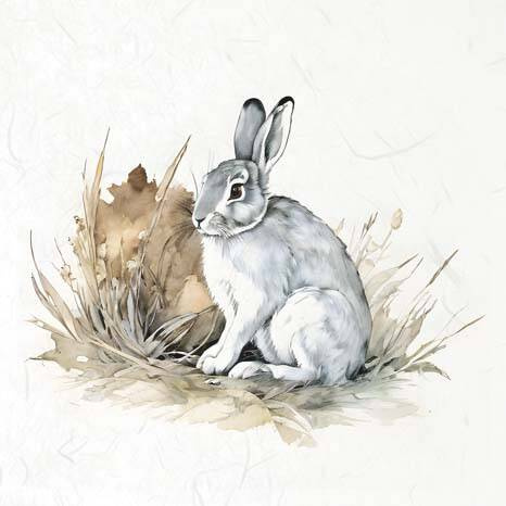 Reispapier-Set - ITD - RSM114 Hasen