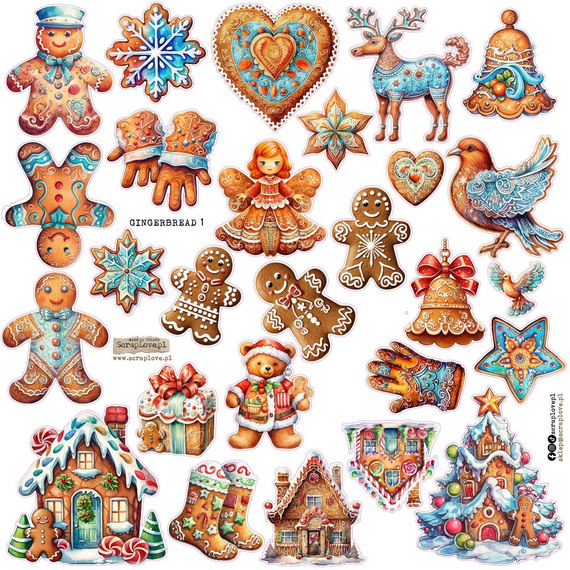 AUFKLEBER - ScrapLove - Lebkuchen 1