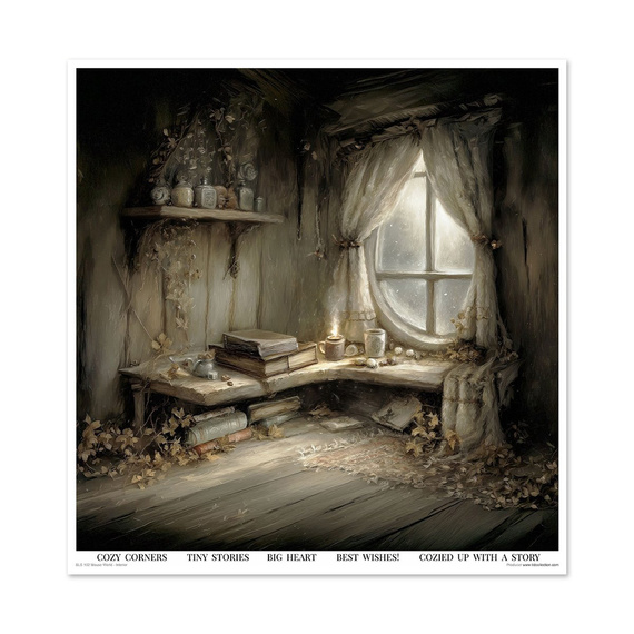 ITD COLLECTION Scrapbooking Papier Set 30x30 cm - Mouse World - Interior