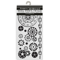Schablone mix media 3D 12x25cm - Voyages Fantastique Mechanismen - Stamperia