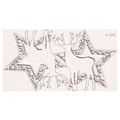 SCRAPINIEC Dekorpappe Die Cut Chipboard Dekoration Ornament, Stern Rentier