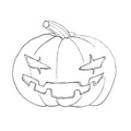 AGATERIA - Transparent Stempel Motivstempel - Halloween Pumpkin - Halloween-Kürbis