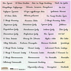 AUFKLEBER ScrapLove Dekor Stickers - Untertitel PL - Angebote 6