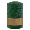 Baumwollkordel 5mm Seil aus Baumwolle mit Polyester Kern 100m - flaschengrün