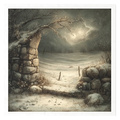 Reispapier-Set - Winter, Schnee, Frost, Nacht, Landschaft, Landschaft - RSM210 - Itd Collection