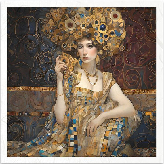 Scrapbooking-Bastelpapier-Set reis - ITD - RSM127 Frauenmosaik - Inspiriert von Klimt