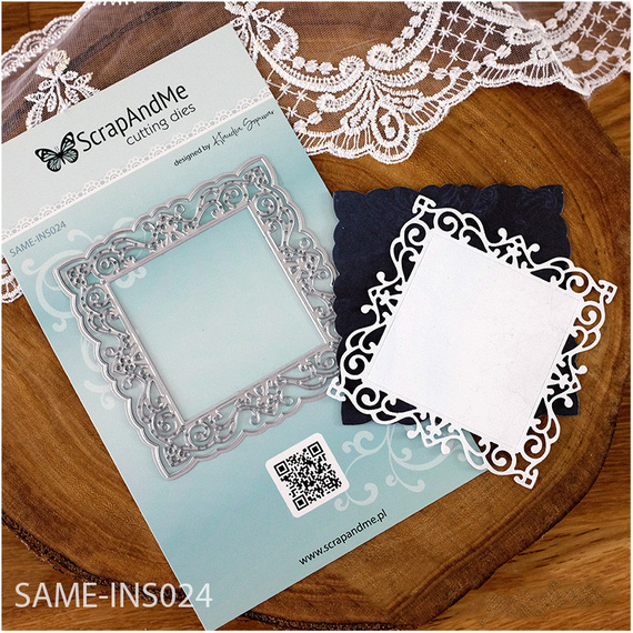 Stanzschablone – Cutting Die für Papier - SCRAPANDME - Quadratischer Rahmen