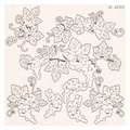 SCRAPINIEC Dekorpappe Die Cut Chipboard Dekoration Ornament, Traubenblätter