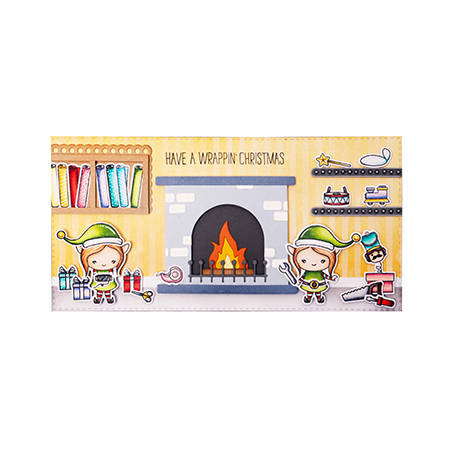 STUDIO LIGHT Stanzform Präge Stanzschablone Cutting Die + Stempel, Christmas crew 