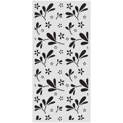 Schablone mixed-Media 3D 12x25cm - Family Blumen - Stamperia