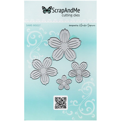 Stanzschablone – Cutting Die für Papier - SCRAPANDME - Blumen