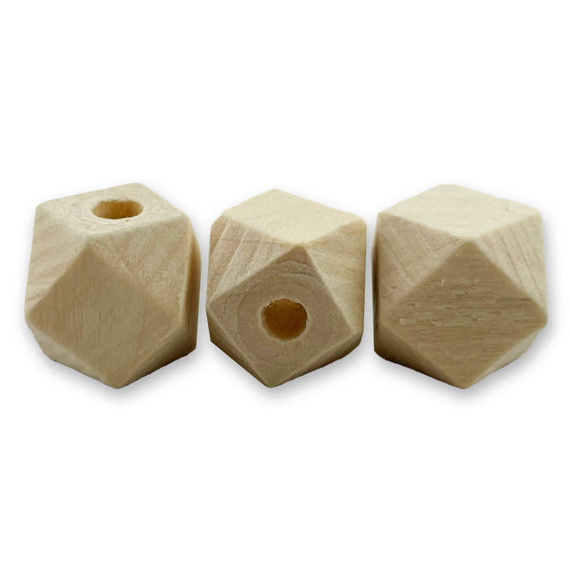 Holzperlen in geschlossener Box, Mischungsgröße 234 Stück