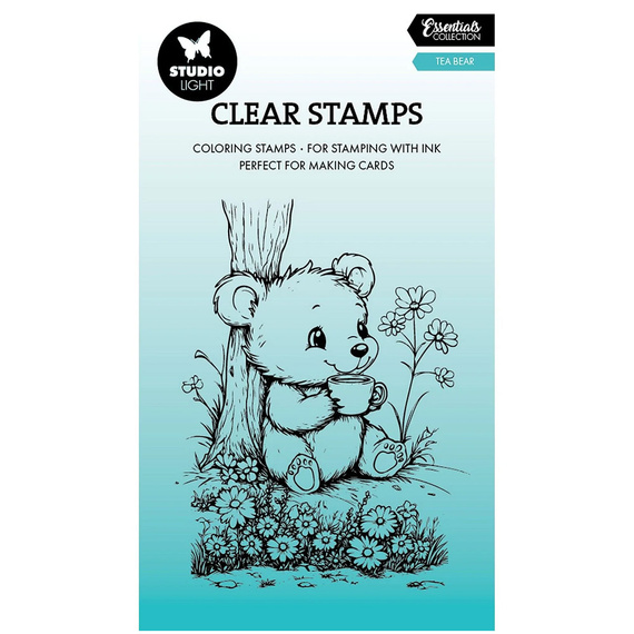 STUDIO LIGHT - Transparenter Stempel Clear Stamps - Tea bear