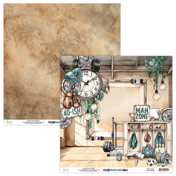 Scrapbooking Papier Set 20x20 - Mintay - Man Cave