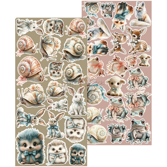 ART ALCHEMY 15x30cm Scrapbooking Papier, Sprites of Harmony - Extras set - Sprites