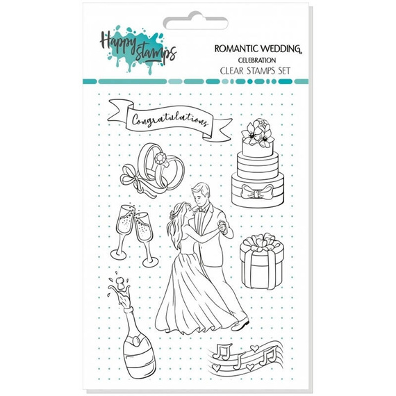 AGATERIA - Transparent Stempel Motivstempel Clear Stamp, Celebration