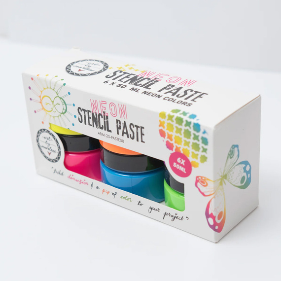 Schablonenpaste - Stencil Paste - Neon farbe