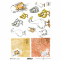 ITD Reispapier Decoupage Bastelpapier Softpapier Serviettentechnik, Gänse R1574