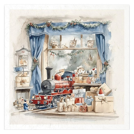 Reispapier-Set - Weihnachtsbaum, Geschenke, Spielzeug - RSM192 - Itd Collection