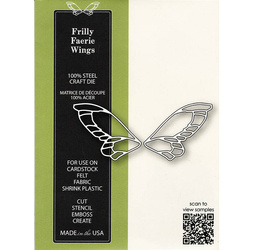 Stanzform Präge Stanzschablone Cutting Die - Poppystamps - Frilly Faerie Wings