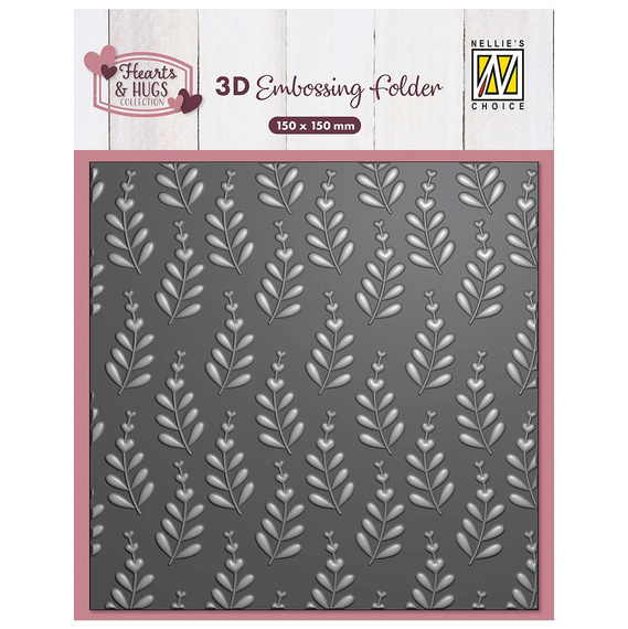 NELLIE'S CHOICE Embossing Folder Prägefolder Prägeschablone, EF3D105 Zweige