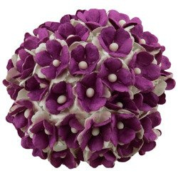 SWEETHEARTS Kleine Blumen 15mm 50Stk. Scrapbooking Maulbeerpapier, lila